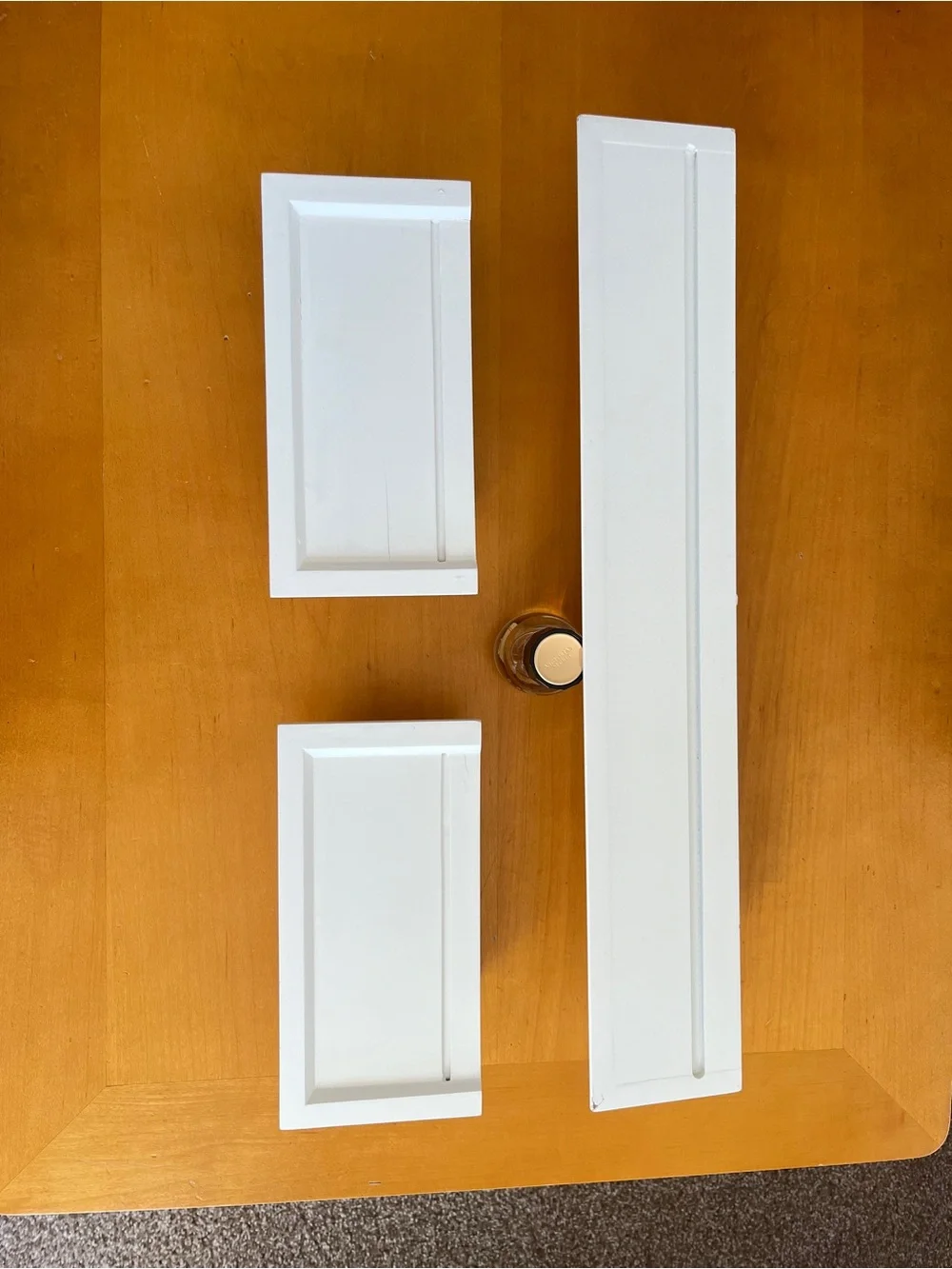 White shelves wall mounted